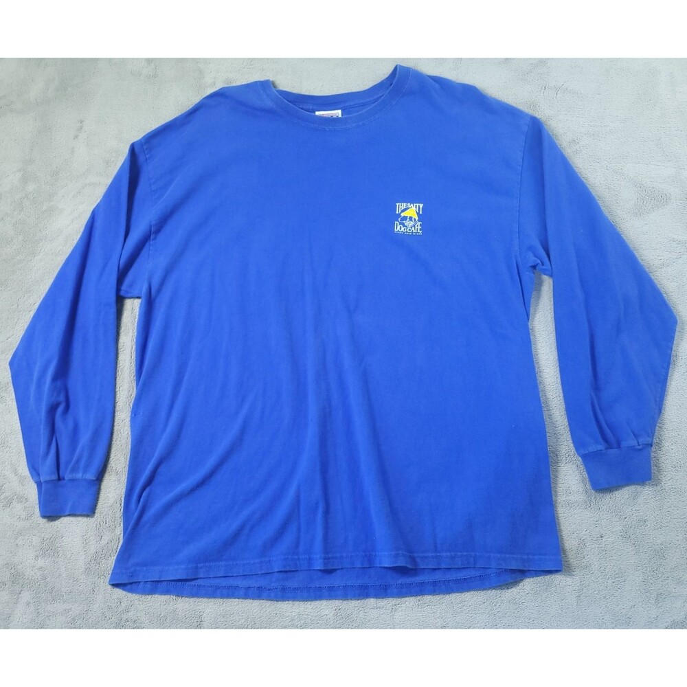 Salty Dog Cafe TShirt Mens XL 46-48 Blue Long Sleeve Hanes Beefy-T Hilton Head - Picture 6 of 8